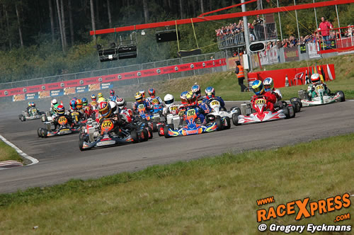 Start van de prefinale van de senioren